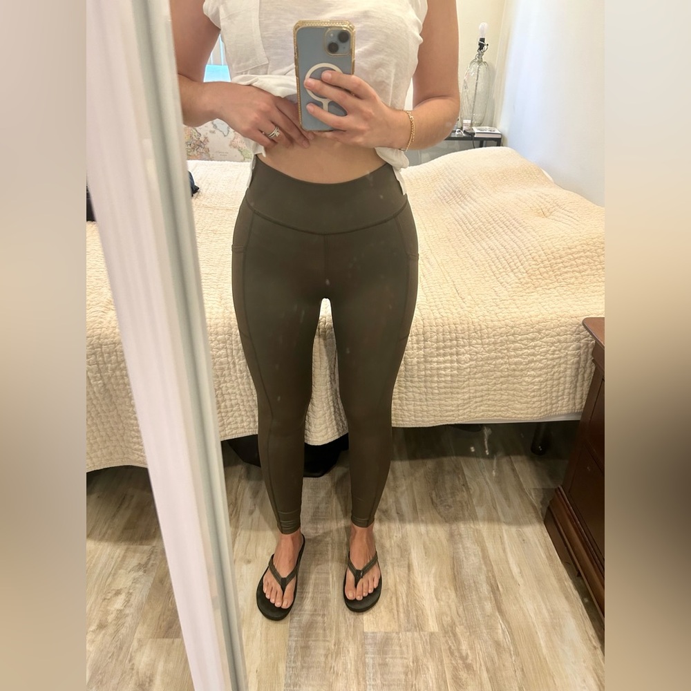Olive Abercrombie Leggings